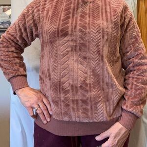 Cuddl Duds!!  Textured Pink Sweatercuddl Duds!   Unbelievably warm and cozy!